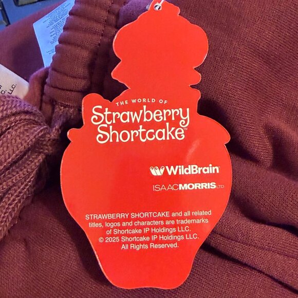 NWT Strawberry Shortcake Graphic Sweatpants Custard Cat Size XS - Picture 7 of 10